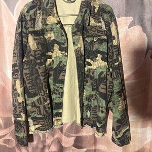 Camouflage Graphic Jacket